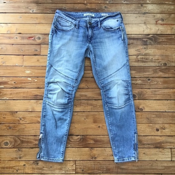 Mavi Jesy low rise jeans skinny ankle zippers embellishment soft lightweight 29 - Picture 2 of 15